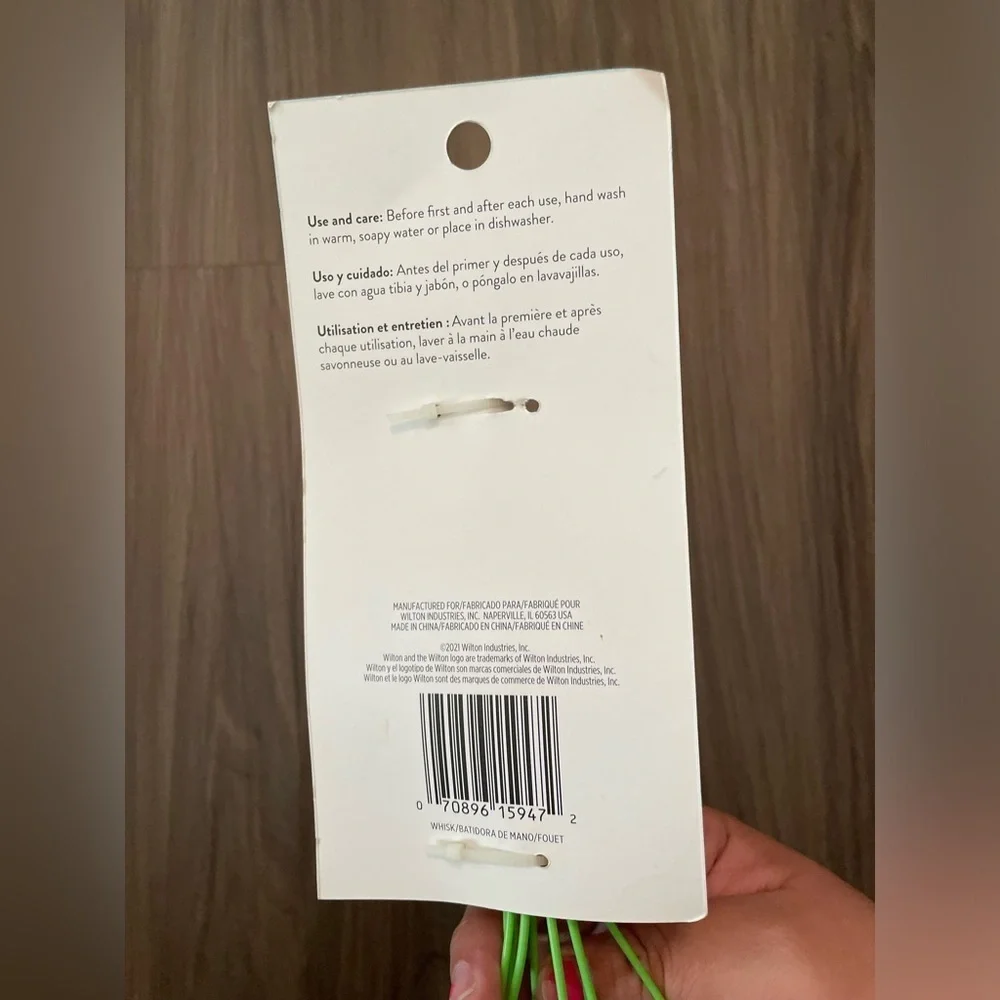 Wilton Orange and Green Carrot Whisk-NWT